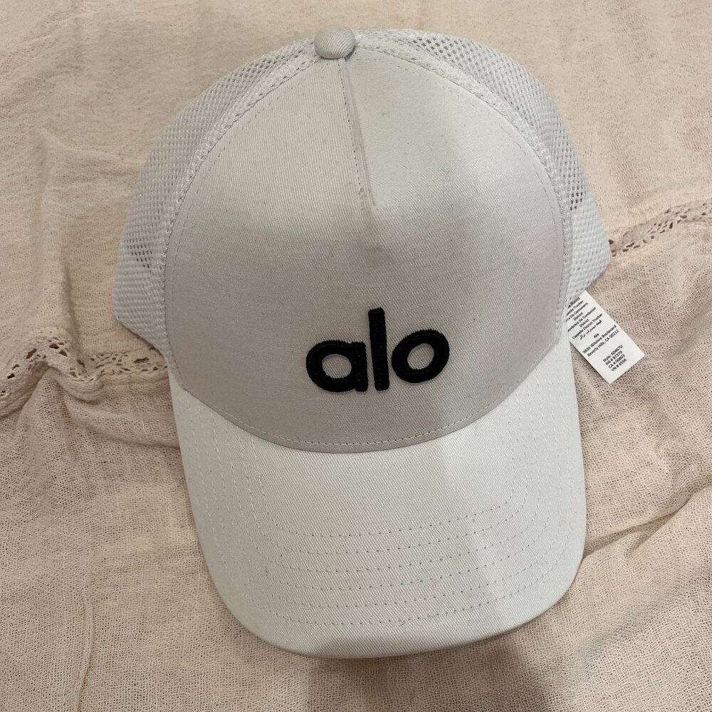 Alo White Trucker Hat
